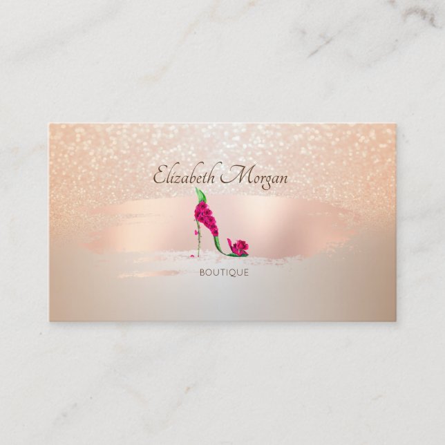 Cartão De Visita Elegante Moderno, Traço De Pincel,Altos Cheiros Fl (Frente)