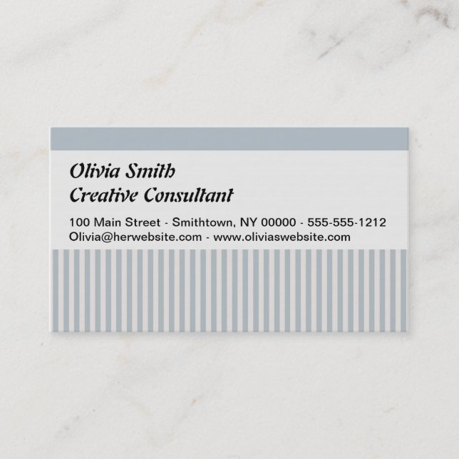 Cartão De Visita Elegante Náutico Clássico Azul-Marinho (Frente)