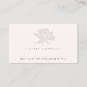 CARTÃO DE VISITA ELEGANTE NOMEAÇÃO FLORAL DE LOTUS ROSA DOURADO B