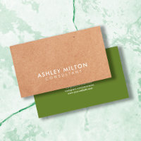Elegante Olive Green - Consultor de Kraft IMPRESSO