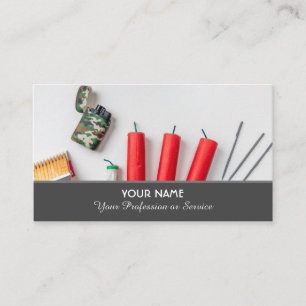 Cartão de visita elegante para serviços de bombe