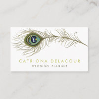 Elegante Peacock Feather Na moda