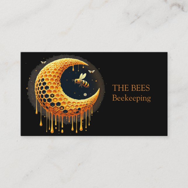 Cartão De Visita Elegante preto moderno (Frente)