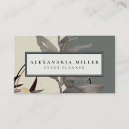 Cartão De Visita Elegante Professional Earthy Zen Watercolor