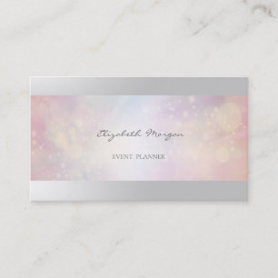 Cartão De Visita Elegante Professional Modern, Bokeh