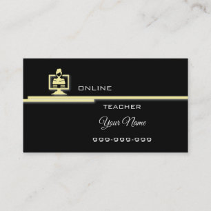 Cartão De Visita Elegante professor online