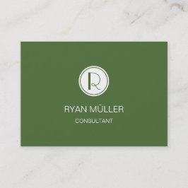 Cartão De Visita Elegante profissional e monograma