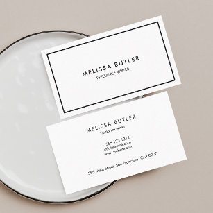 Cartão De Visita Elegante profissional minimalista