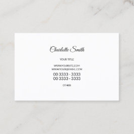 Cartão De Visita Elegante profissional Minimalistische
