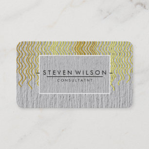 Cartão De Visita Elegante profissional moderno e sutil Linen