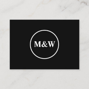 Cartão De Visita Elegante profissional monograma