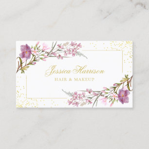 Cartão De Visita Elegante Púrpura Lilac Rosa