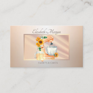Cartão De Visita Elegante Quadro Moderno Profissional, Misturador G