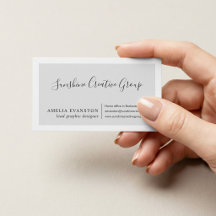 Elegante Script Profissional Cinza Claro