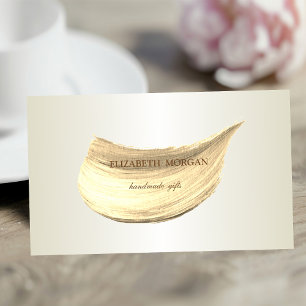 Cartão De Visita Elegante Simples, Minimalista,Traço de Pincel