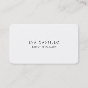 Cartão De Visita Elegante Simples Moderno Tendência Preto Branco Fo
