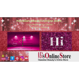 Cartão De Visita Elegante Tendy Hot Pink Dourado Girly Rosa Hi Glit