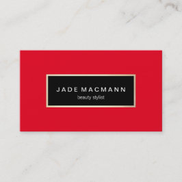 Cartão De Visita Elegante Vermelho