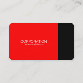 Cartão de visita elegante vermelho e preto