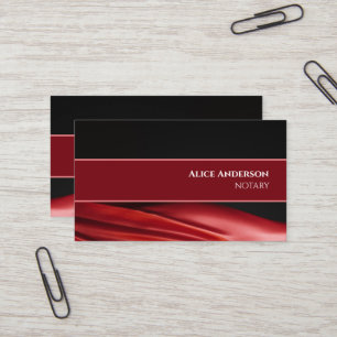 Cartão De Visita Elegante vermelho-luxuoso, colorido feminino