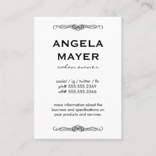 Cartão De Visita Elemento de Rico mínimo