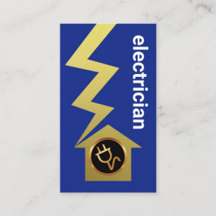 Cartão De Visita Elemento elétrico de iluminação simples e simpl