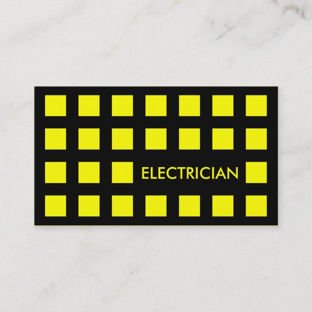 Cartão De Visita ELETRICANO (quadrados-mod) (Frente)