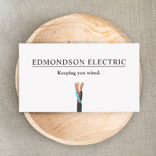 Cartão De Visita Eletricidade elétrica