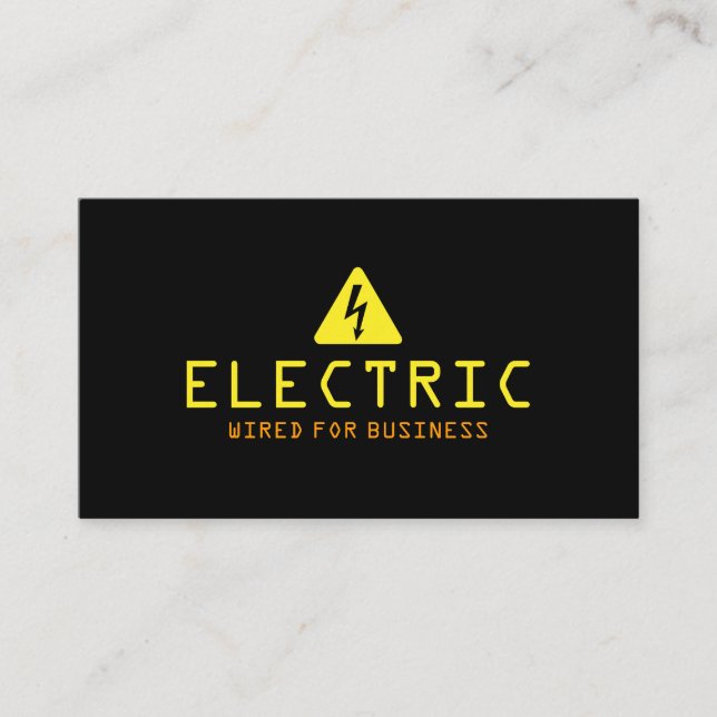 Cartão De Visita Eletricista Elétrico Eletricidade (Frente)