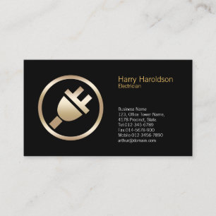 Cartão de visita Elétrico de Ícone de Conector Elé