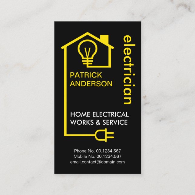 Cartão De Visita Elétrico do Circuito de Cablagem Elétrica da Creat (Frente)