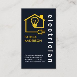 Cartão De Visita Elétrico do Circuito de Fiação Elétrico Doméstico