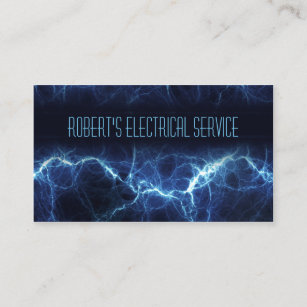 Cartão de visita elétrico do eletricista do