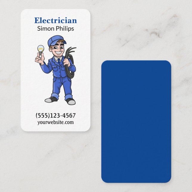 Cartão De Visita Eletronico Handyman (Frente/Verso)