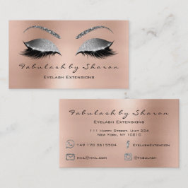 Cartão De Visita Elevação das sobrancelhas Lashes Brilhantes Diaman