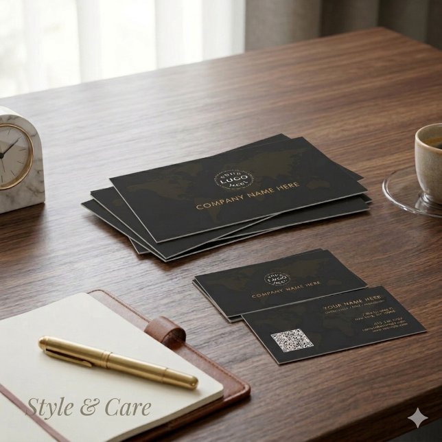 Cartão De Visita Elite Black Gold Corporate Identity Business Card (Elite Black Gold Corporate Identity Business Card)