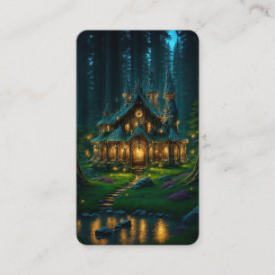 Cartão De Visita Elven Glade Castle Bookmark
