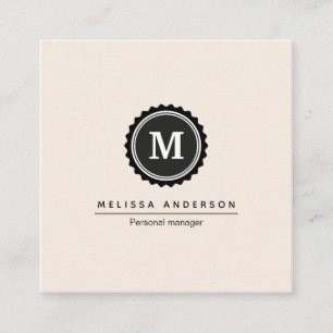 Cartão de visita em estilo simples.