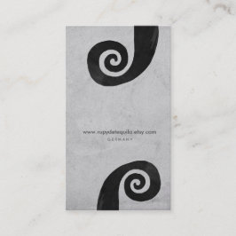 Cartão de visita em forma de mão afligida em espir