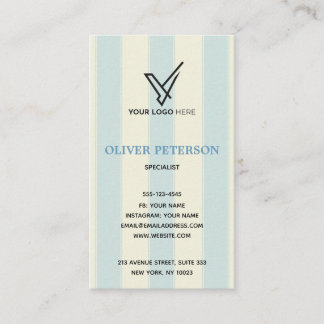 Cartão de visita em logotipo de fundo vintage.