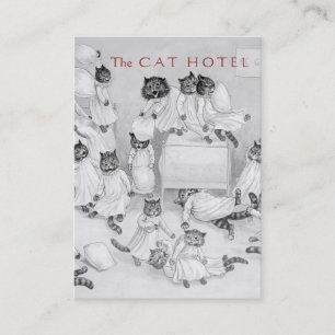 Cartão De Visita Embarque do gato/clínica do veterinário - cartã