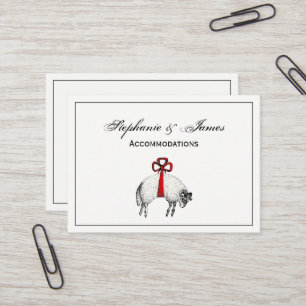 Cartão De Visita Emblem de repouso de ovelhas com velo heráldico