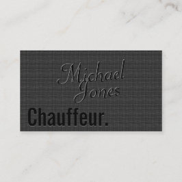 Cartão De Visita Emboscada Veja o Chauffeur Business