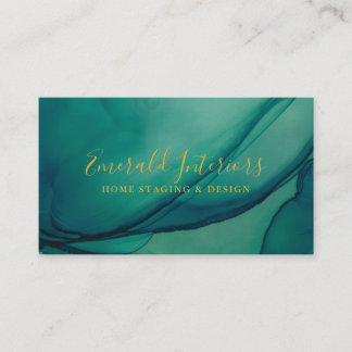 Cartão De Visita Emerald Green Inkwell