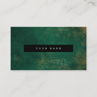 Cartão De Visita Emerald Grungy, Dourado Marble Vip, com dificuldad