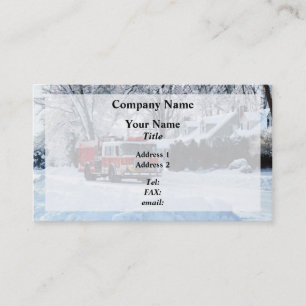 Cartão De Visita Emergência de Inverno