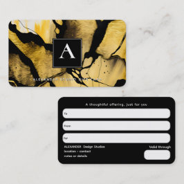 Cartão De Visita Emergência Silenciosa | Design Abstrato Moderno a