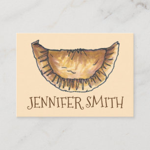 Cartão De Visita Empanada Personalizada - Comida de pastelaria espa