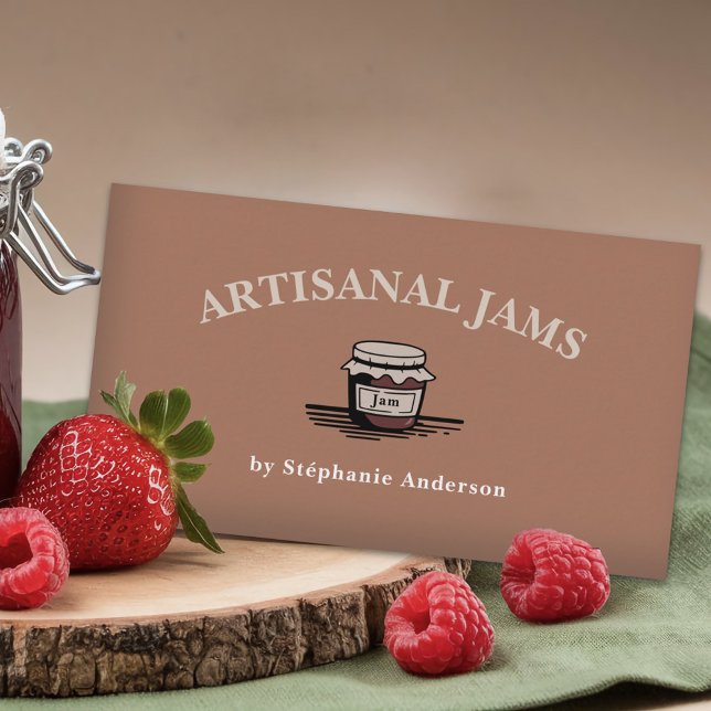 Cartão De Visita Emperramento Artisanal (Artisanal Jam Business Card)