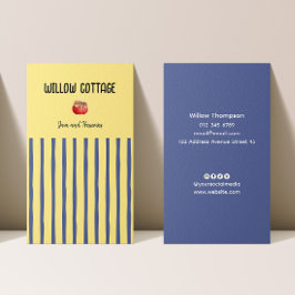 Cartão De Visita Emperramento doméstico e reservas de algodão